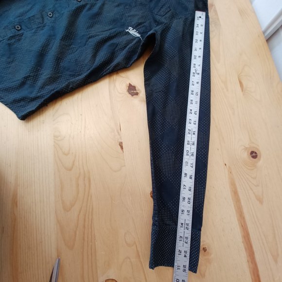 Billabong Long Sleeved Shirt - Black/Cream with logos (3332) - Picture 9 of 9